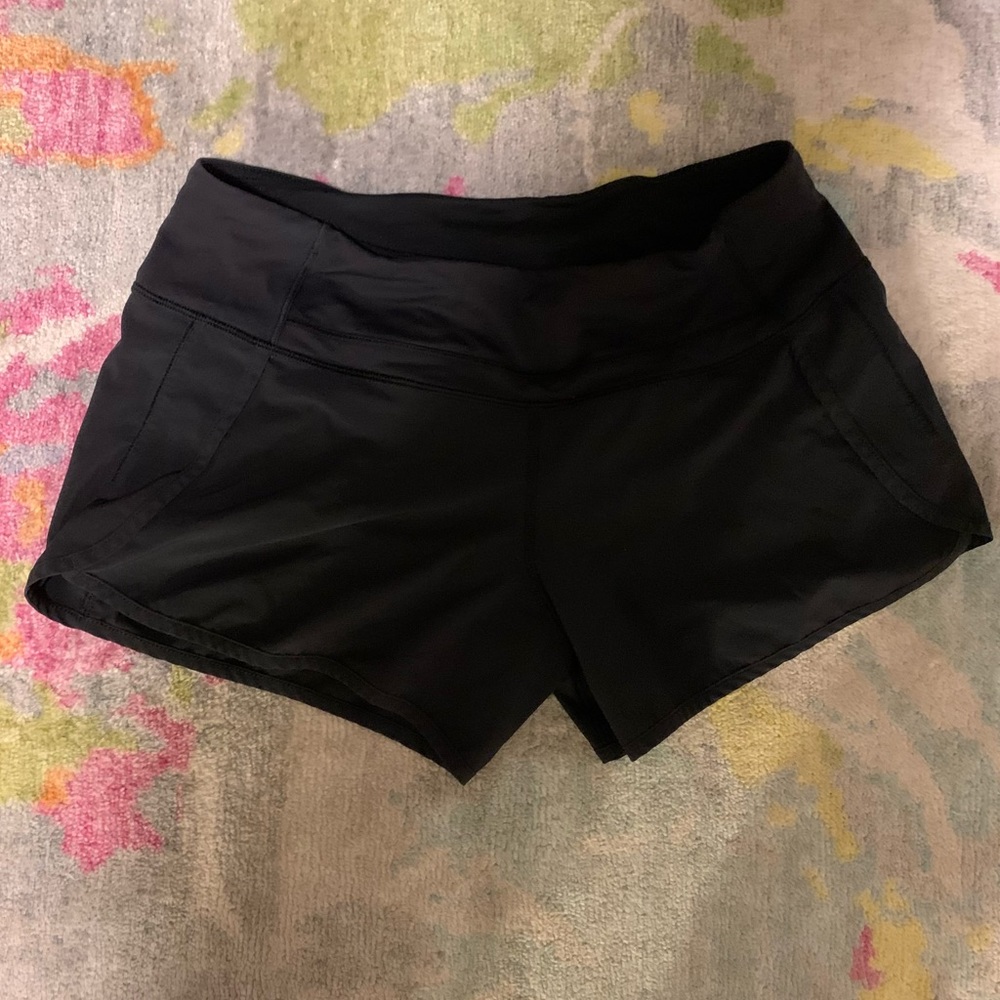 Lululemon black shorts. Size 6.